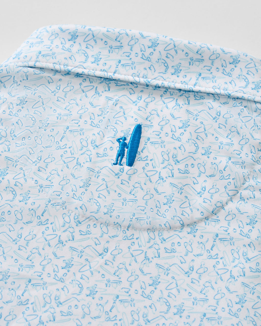 Johnnie-O Performance Jr. Jersey Polo - Beach Break, White