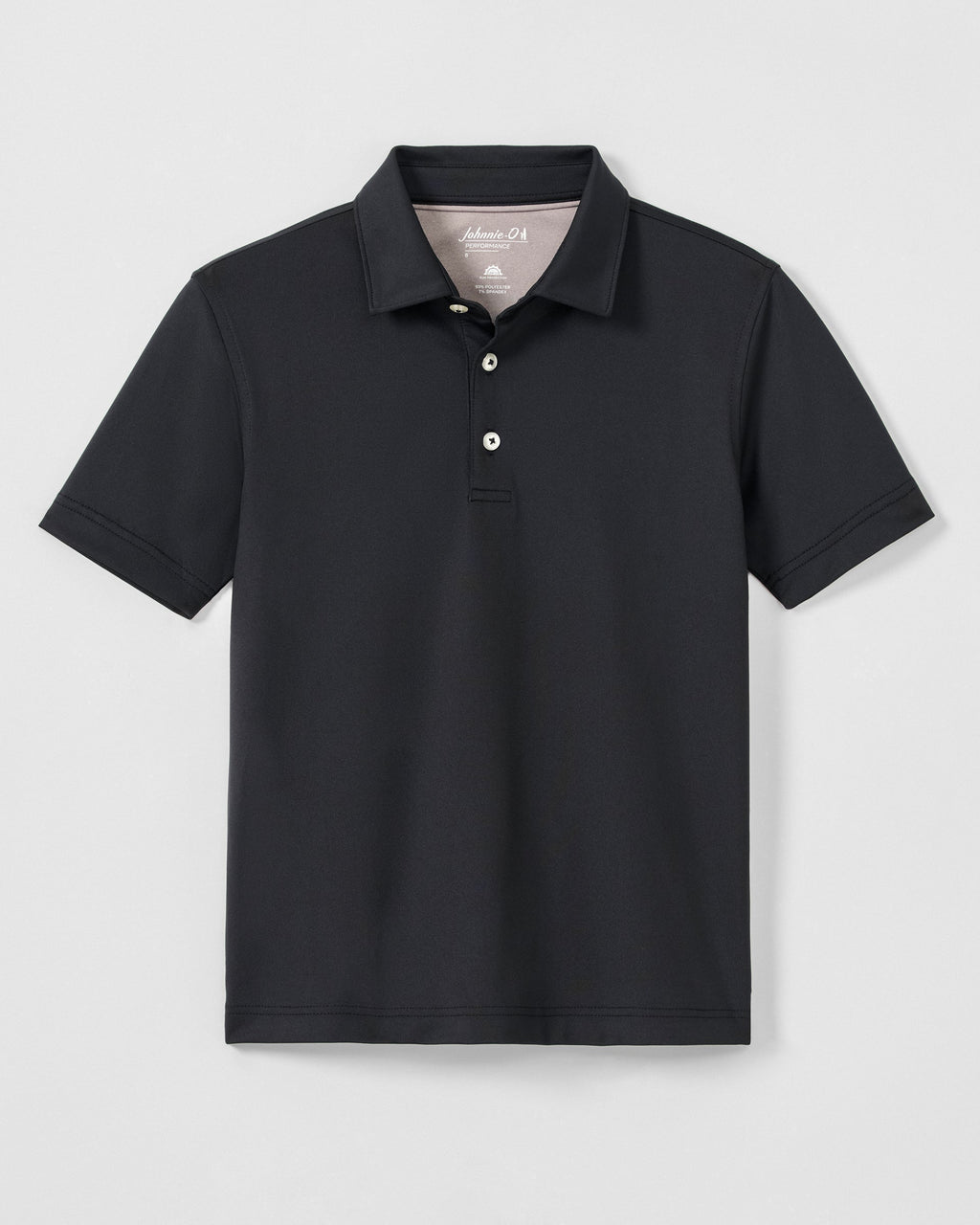 Johnnie-O Performance Jersey Jr. Polo - Birdie, Black