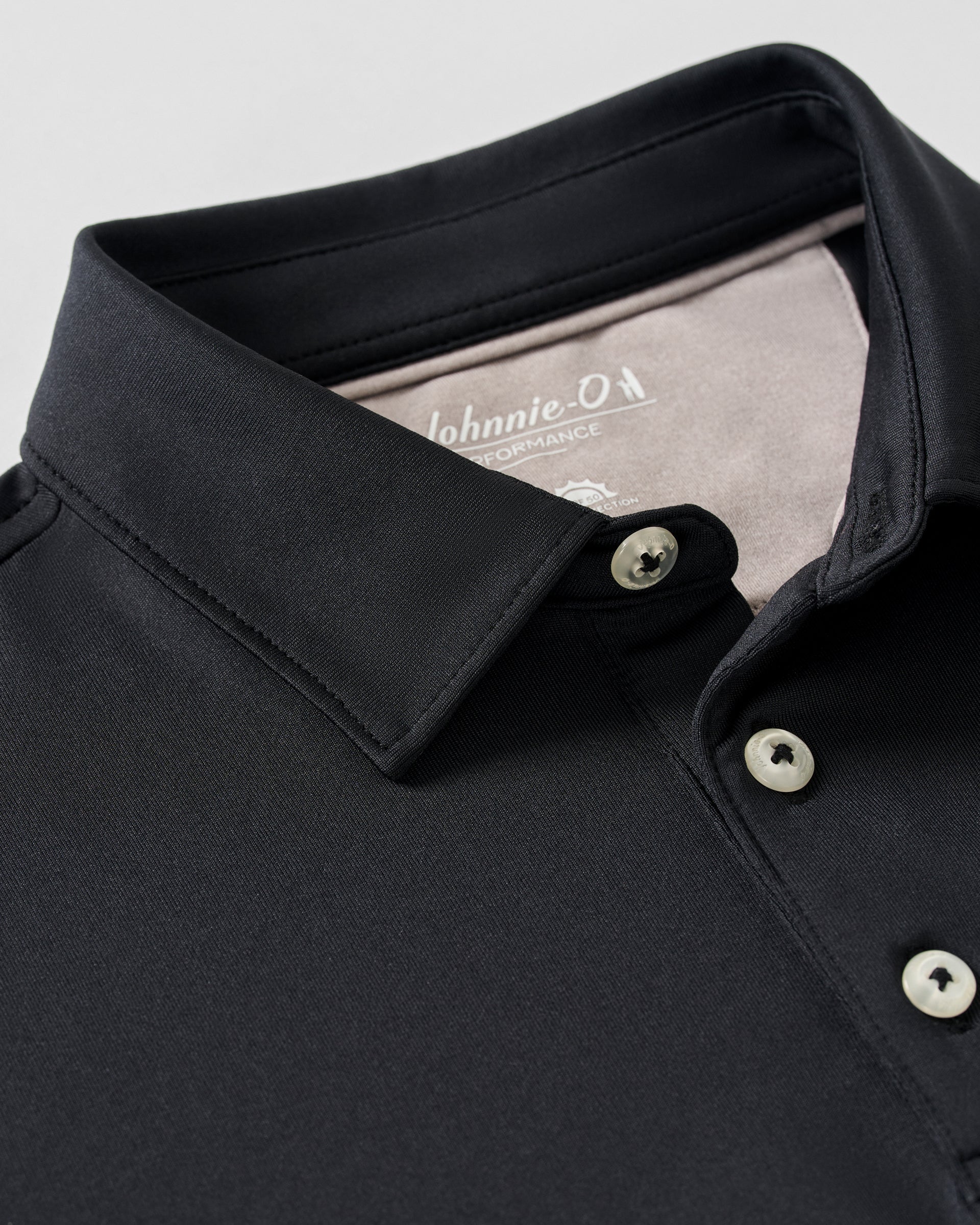 Johnnie-O Performance Jersey Jr. Polo - Birdie, Black