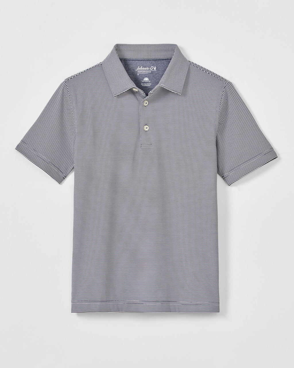 Johnnie-O Performance Jersey Jr. Polo - Lyndonn Stripe, Navy
