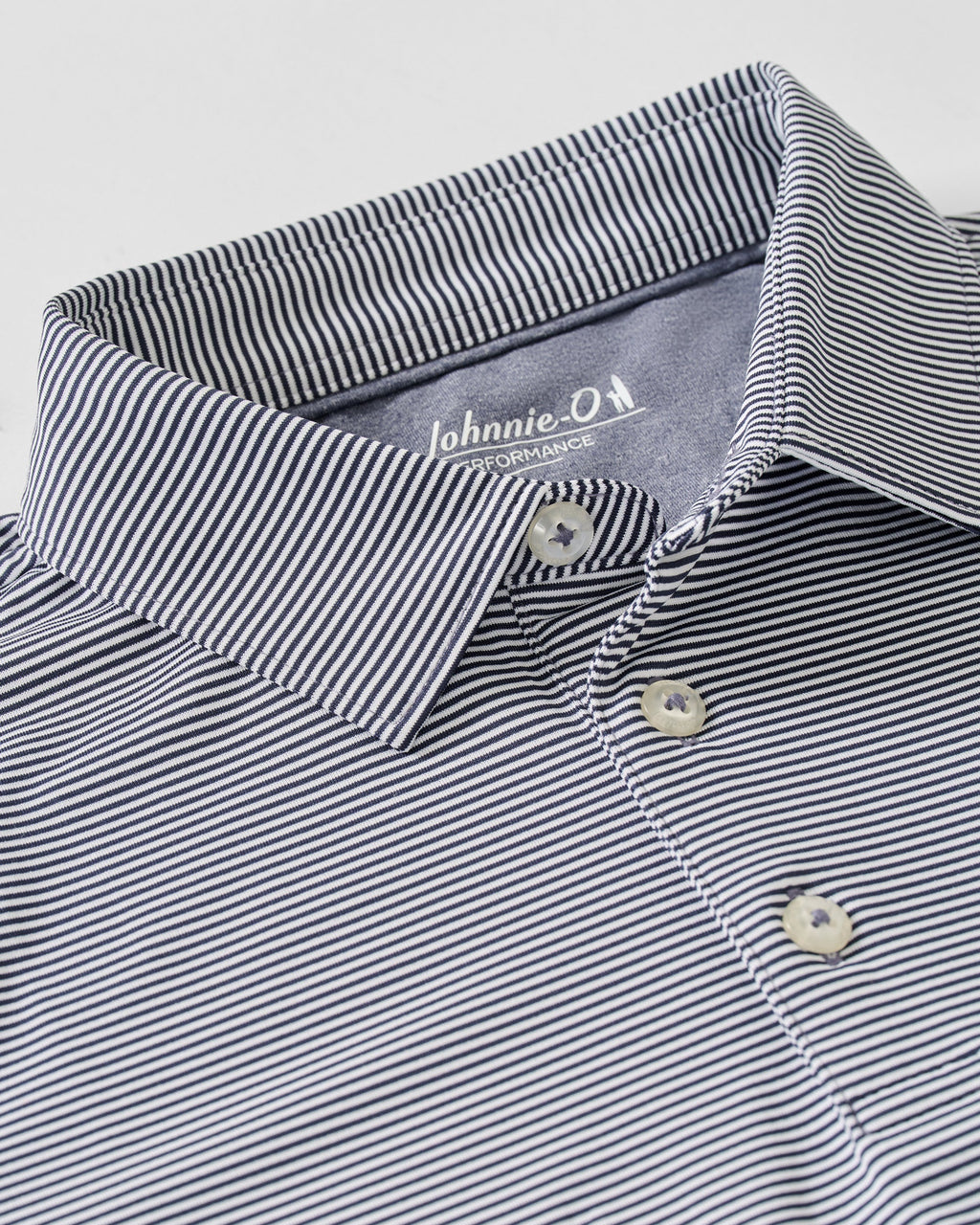 Johnnie-O Performance Jersey Jr. Polo - Lyndonn Stripe, Navy