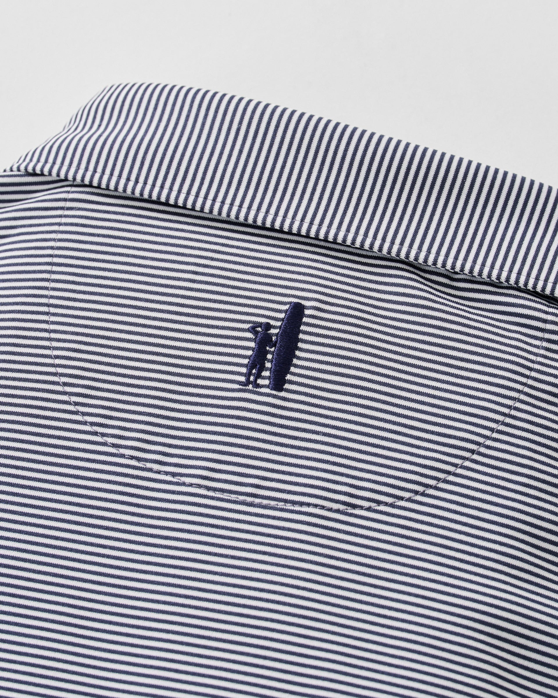 Johnnie-O Performance Jersey Jr. Polo - Lyndonn Stripe, Navy