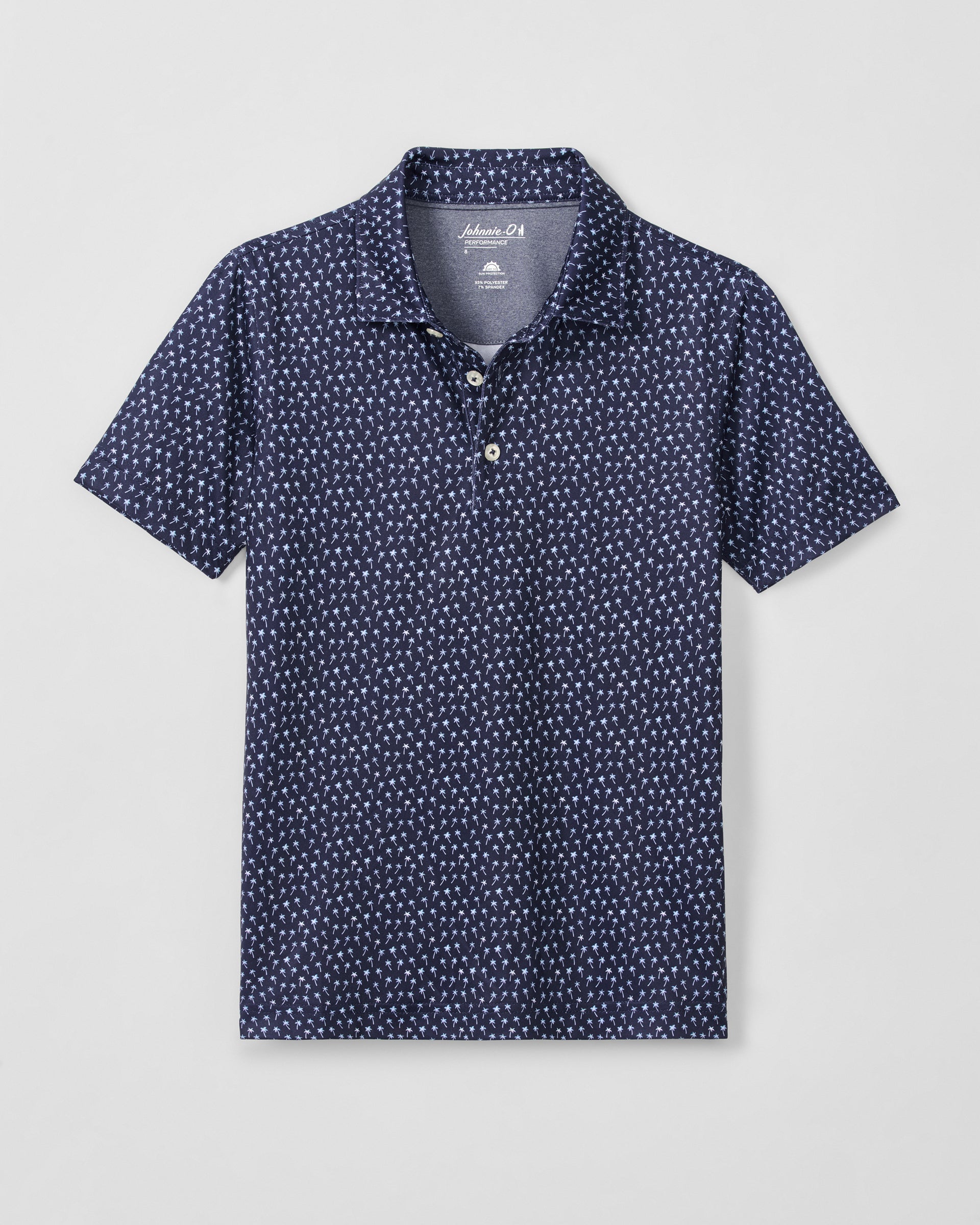 Johnnie-O Performance Jersey Jr. Polo - Rica Print, Navy