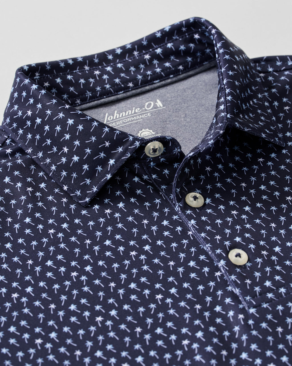 Johnnie-O Performance Jersey Jr. Polo - Rica Print, Navy