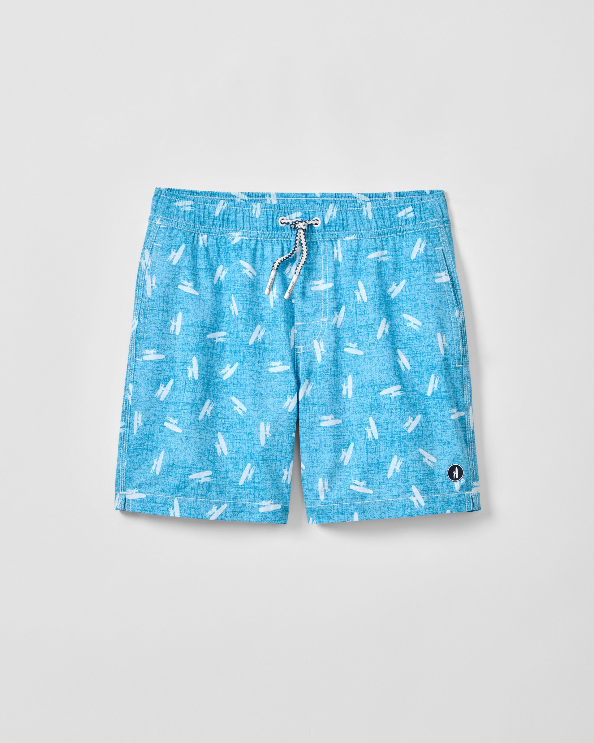 Johnnie-O Boys (8-16) - Half Elastic Jr. Surf Shorts, Barracuda