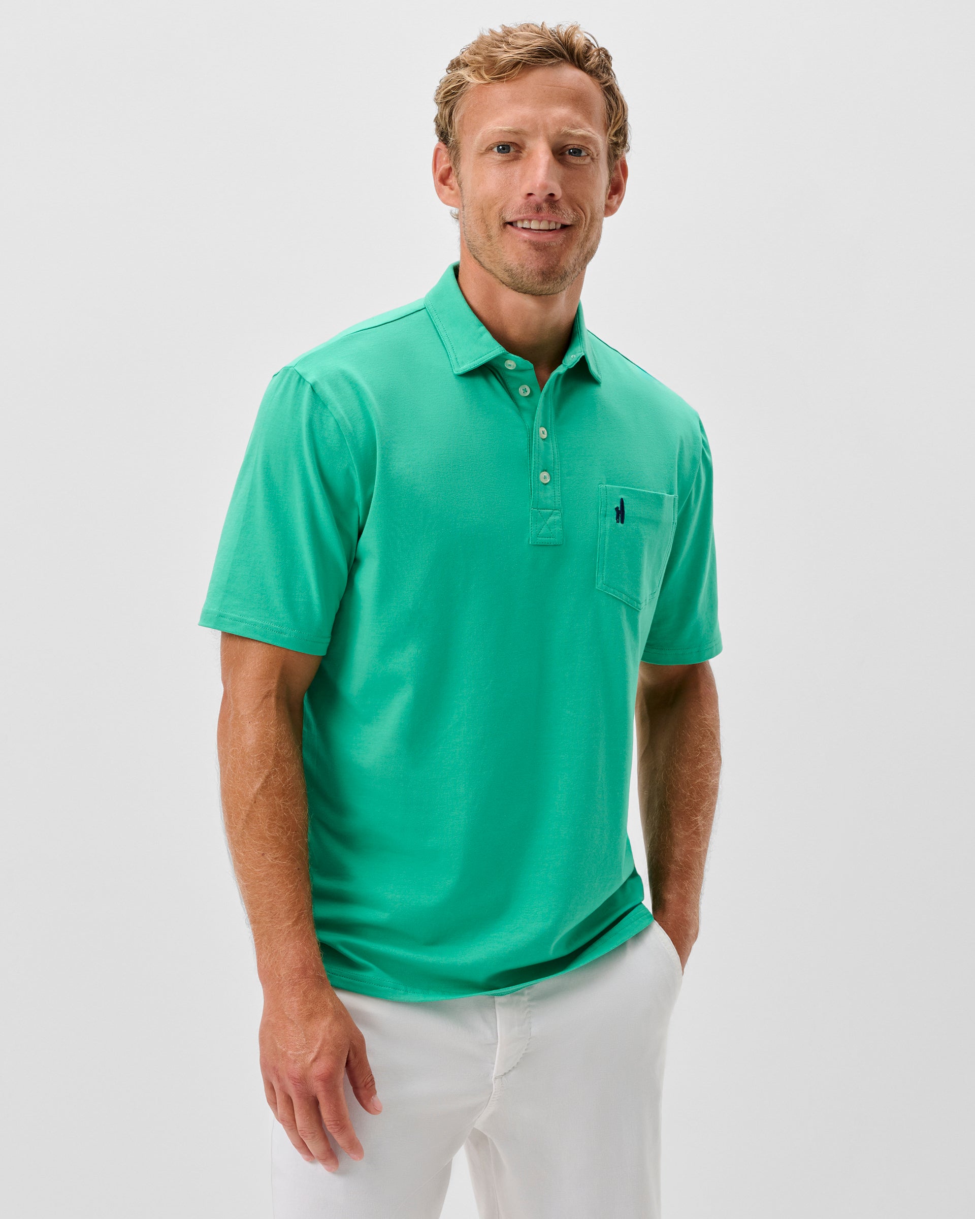 Johnnie-O Original 4-Button Polo - Solid, Spearmint