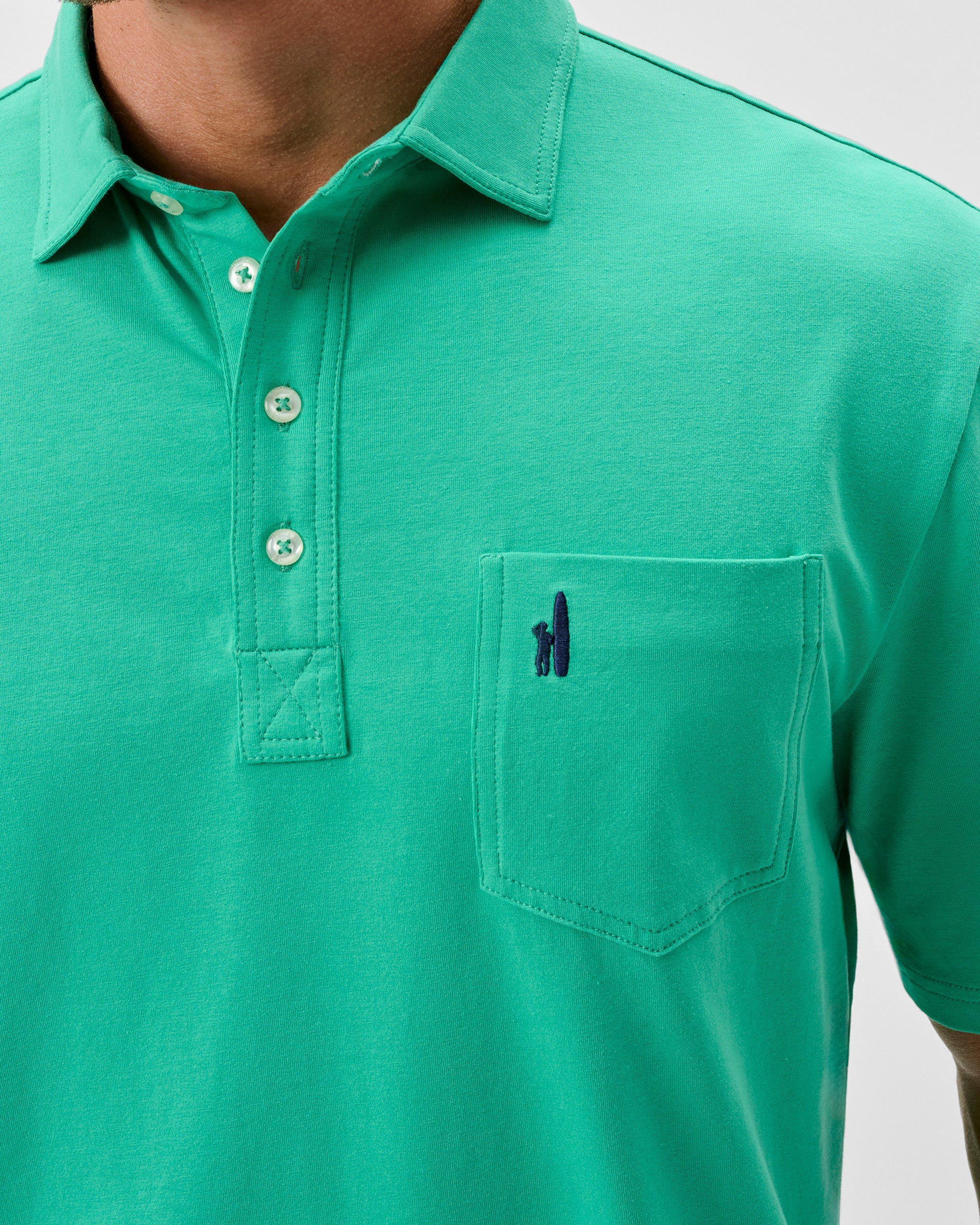 Johnnie-O Original 4-Button Polo - Solid, Spearmint
