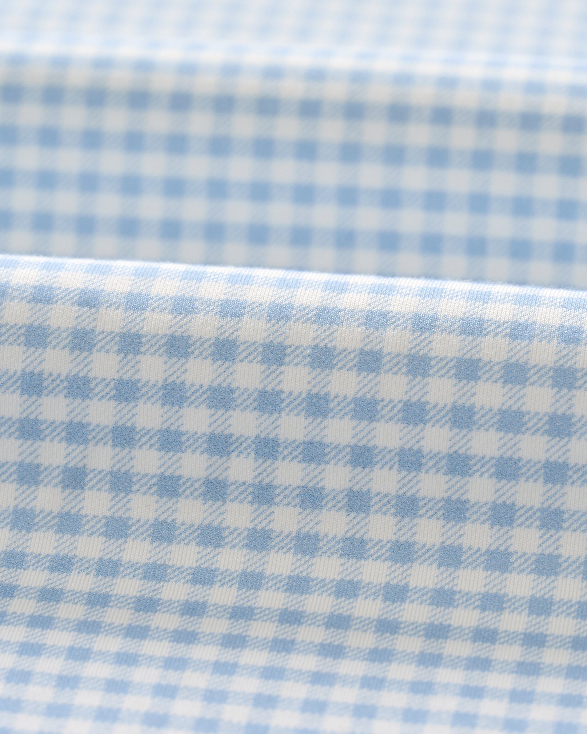 Johnnie-O Fine Pique Knit Button Down Shirt - Albro Check, Gulf Blue