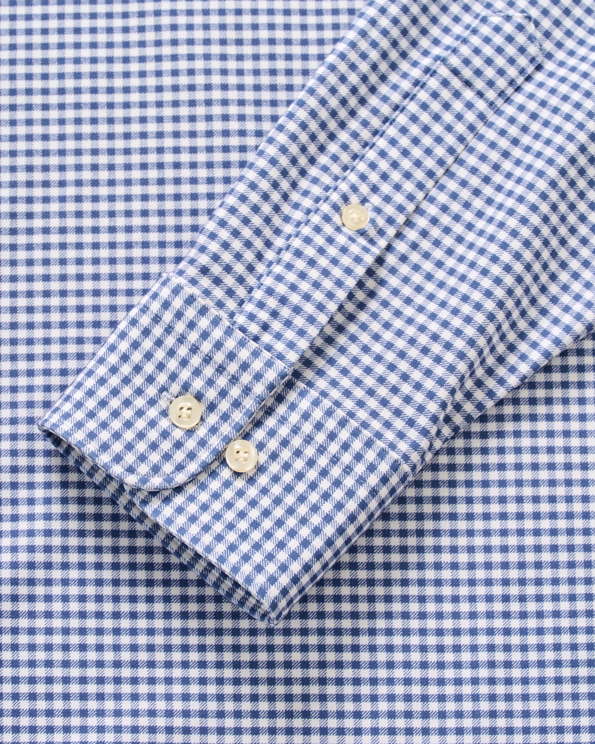 Johnnie-O Fine Pique Knit Button Down Shirt - Albro Check, Navy