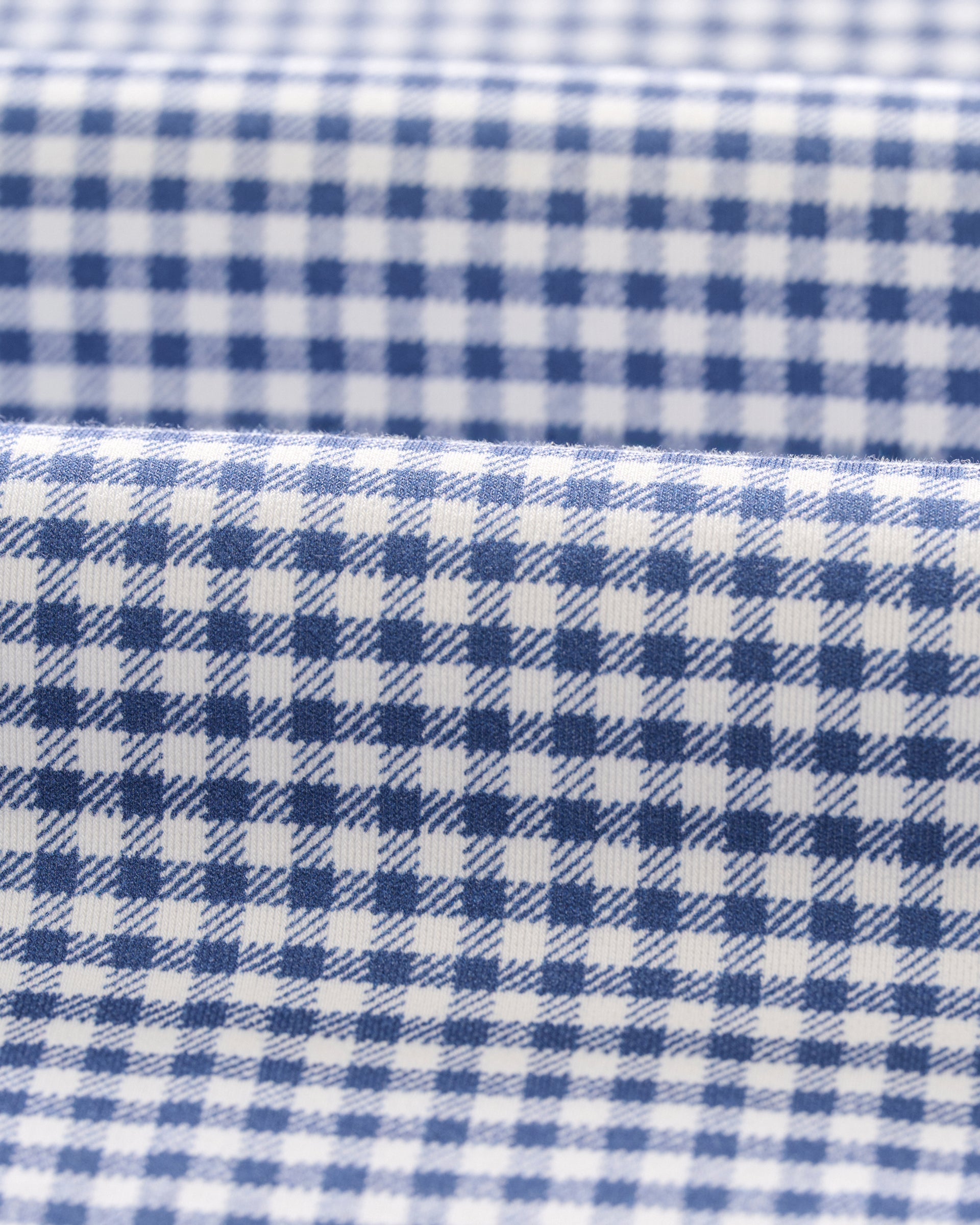 Johnnie-O Fine Pique Knit Button Down Shirt - Albro Check, Navy