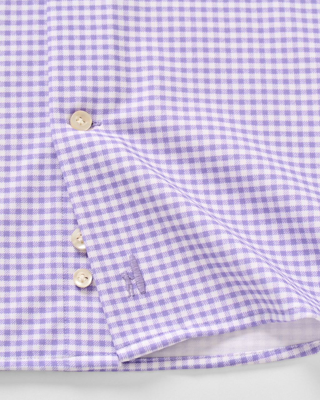 Johnnie-O Fine Pique Knit Button Down Shirt - Albro Check, Thistle