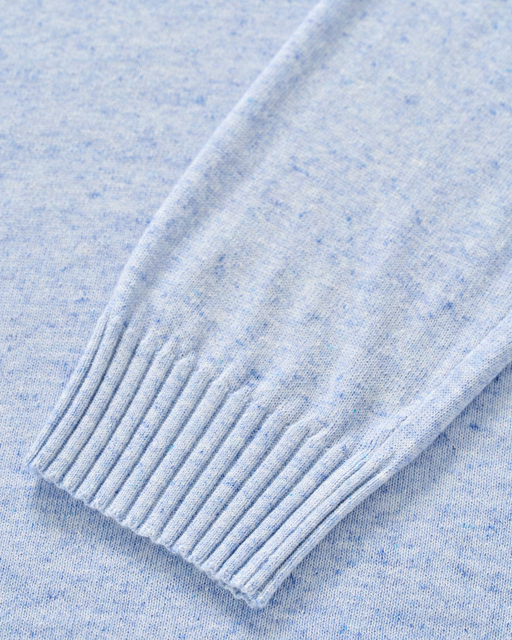 Johnnie-O Albus Heathered Linen Blend Crewneck Sweater, Gulf Blue