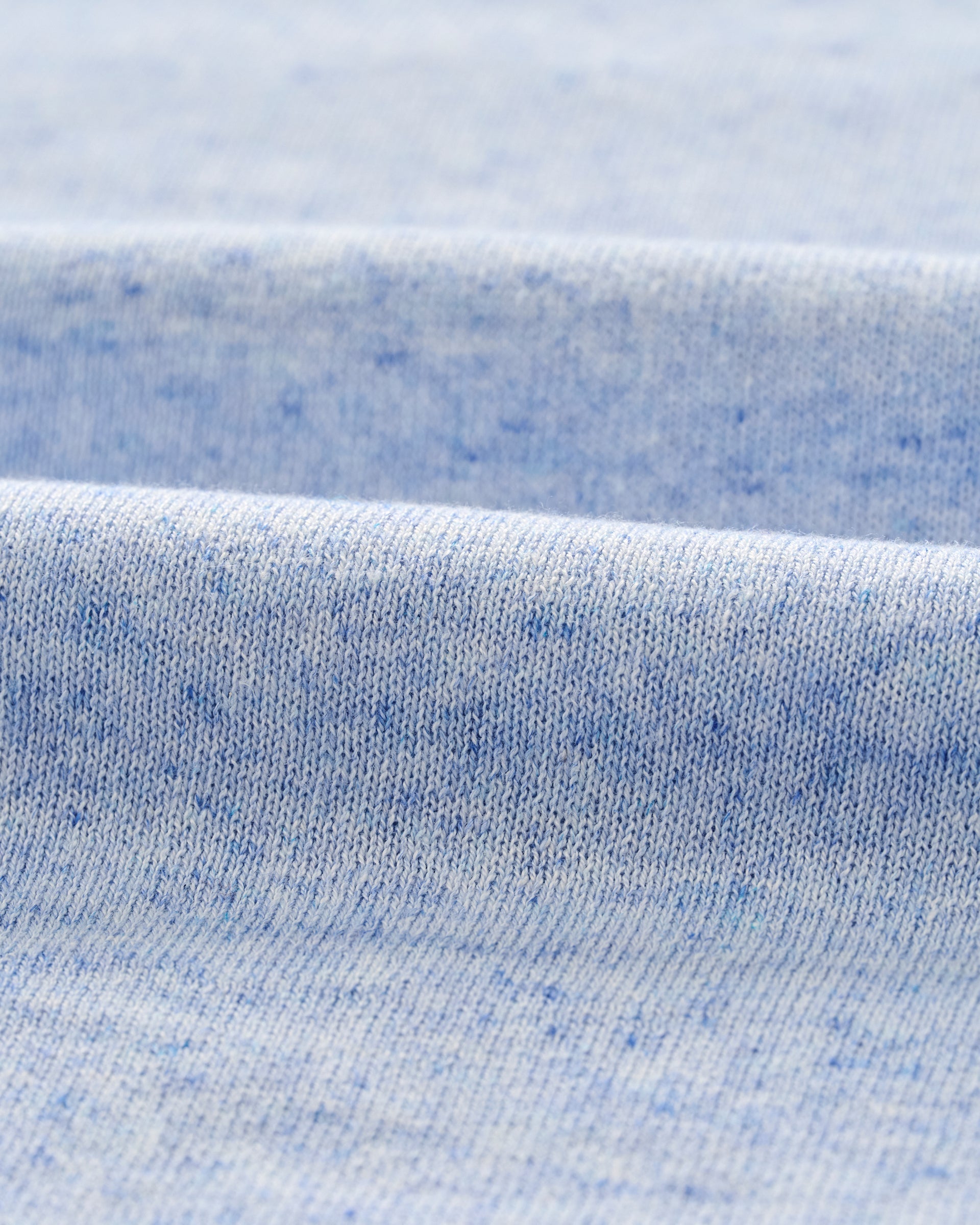 Johnnie-O Albus Heathered Linen Blend Crewneck Sweater, Gulf Blue