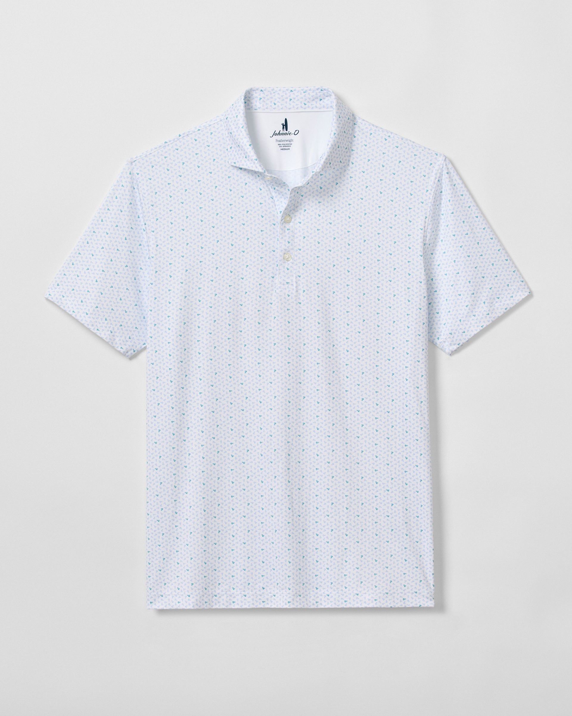 Johnnie-O Featherweight Performance Polo - Backcourt, White