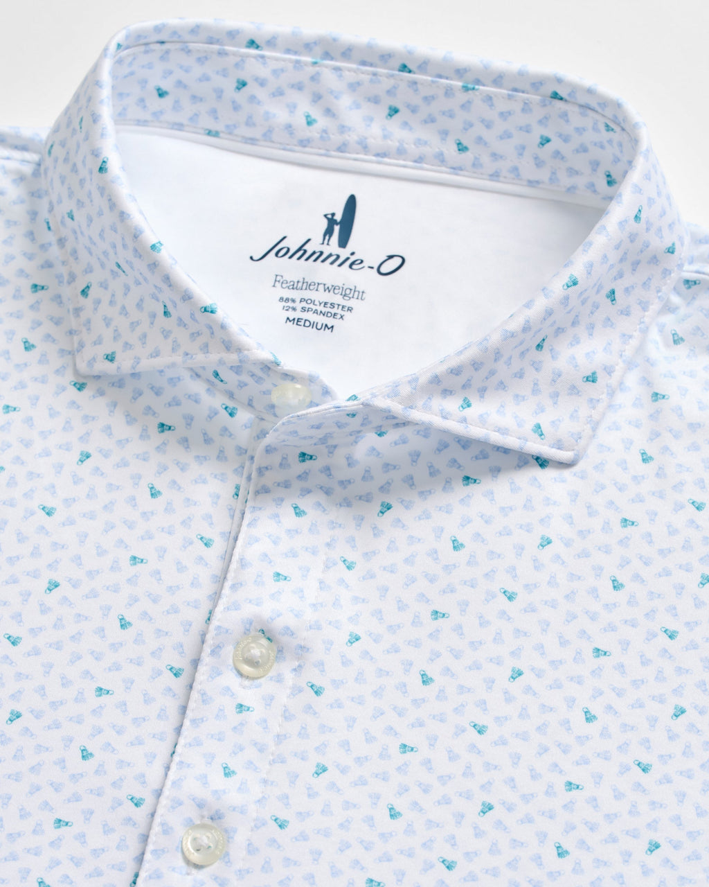 Johnnie-O Featherweight Performance Polo - Backcourt, White