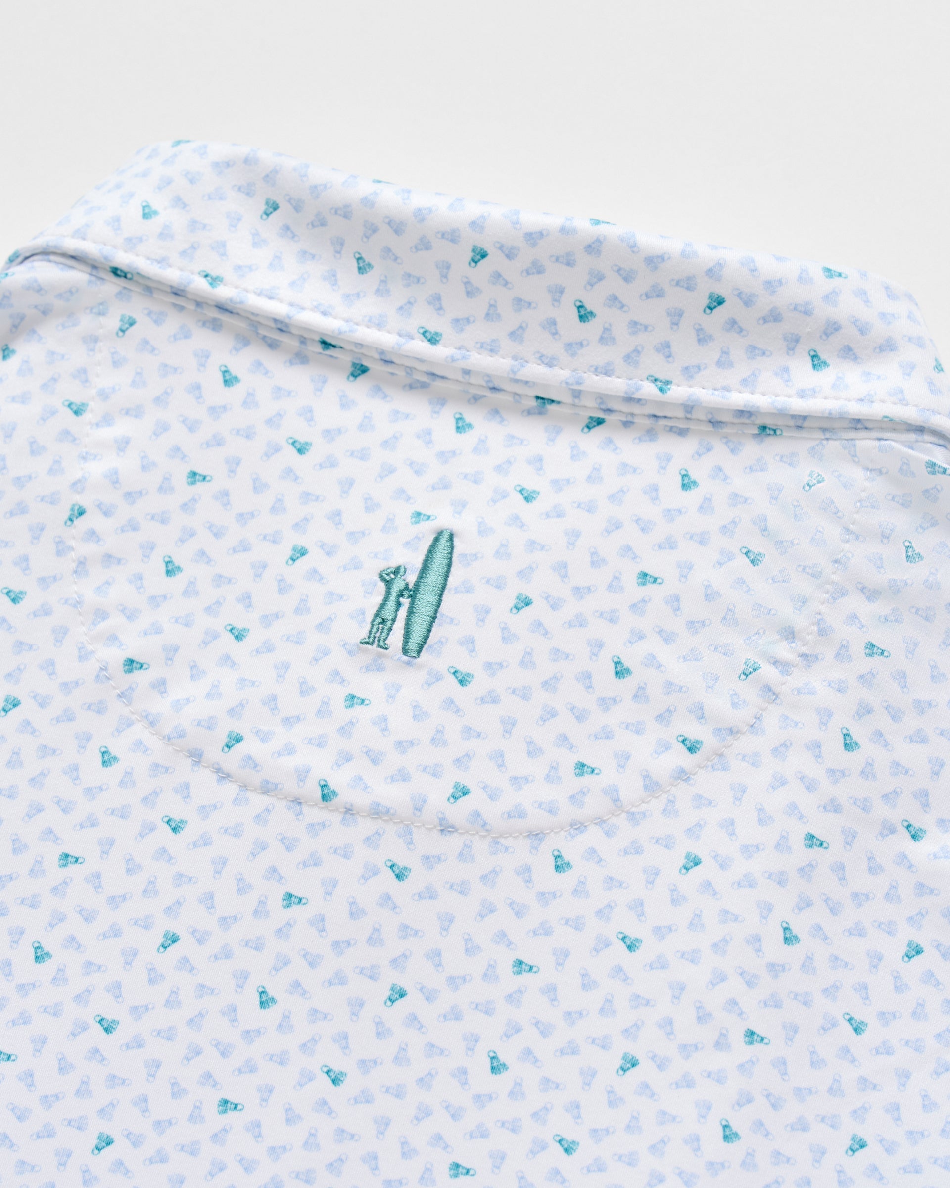 Johnnie-O Featherweight Performance Polo - Backcourt, White