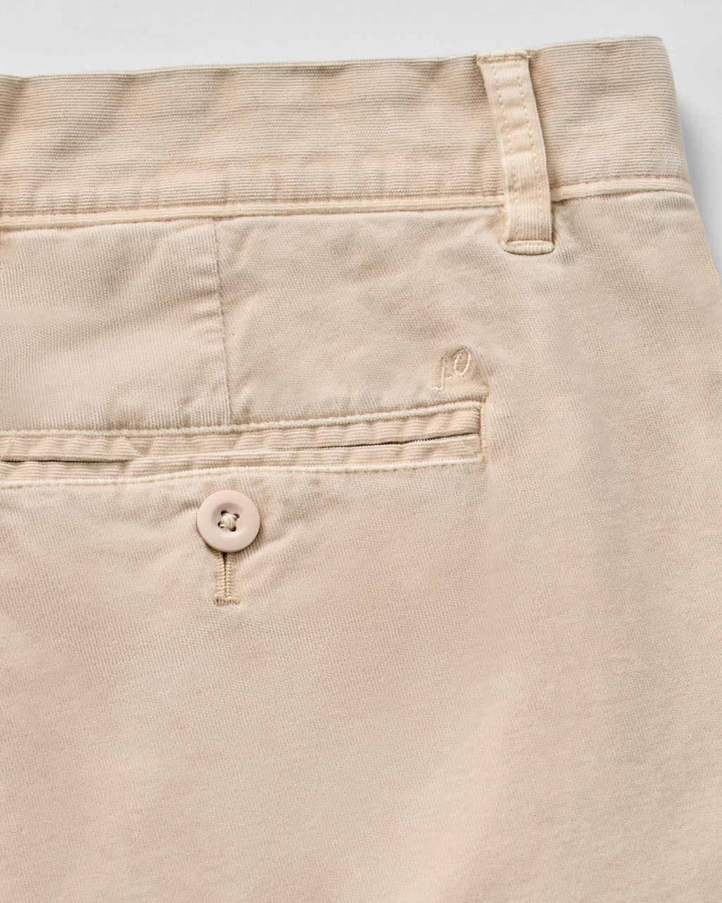 Johnnie-O Barchers Garment Dyed Corduroy Shorts, Stone