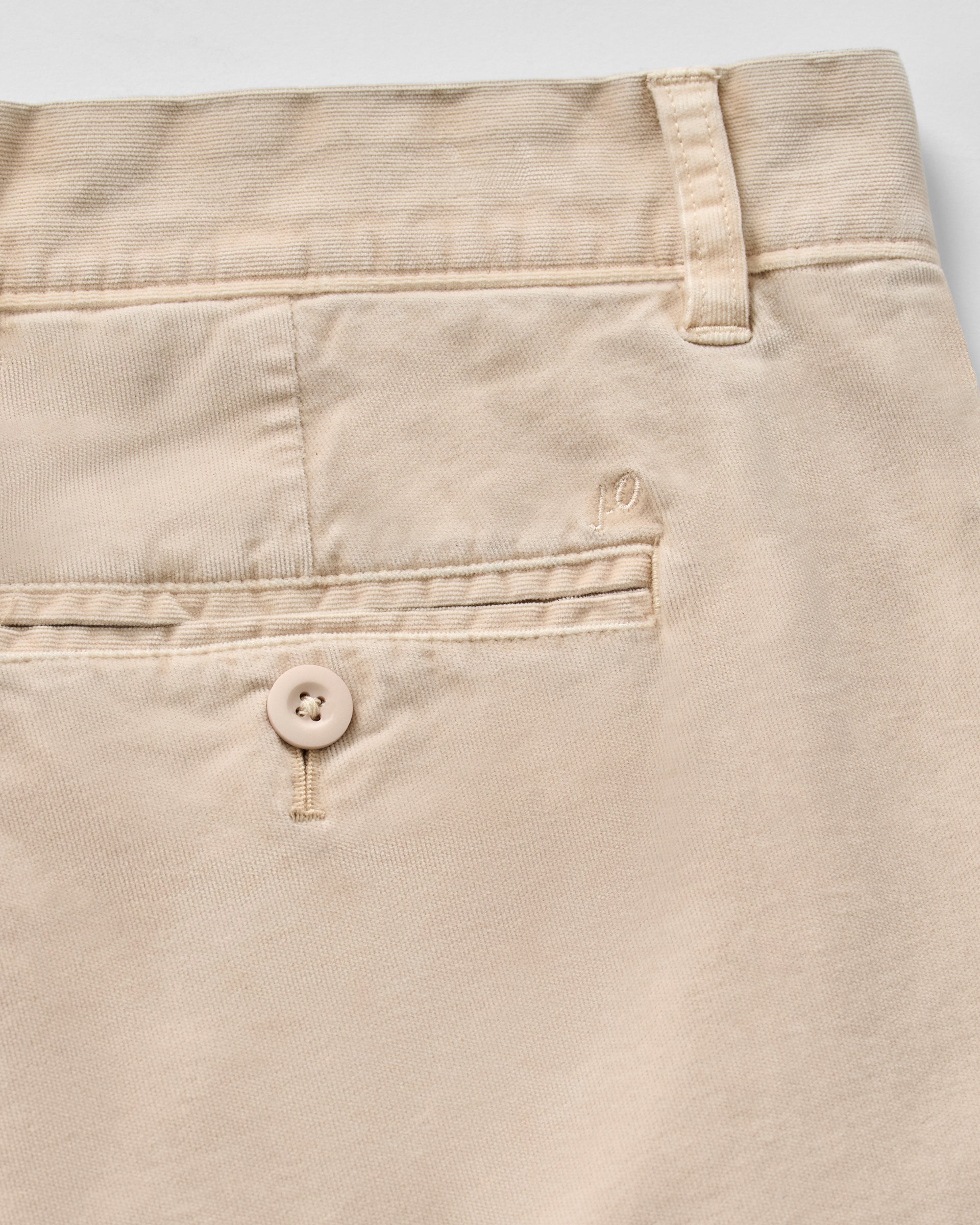 Johnnie-O Barchers Garment Dyed Corduroy Shorts, Stone