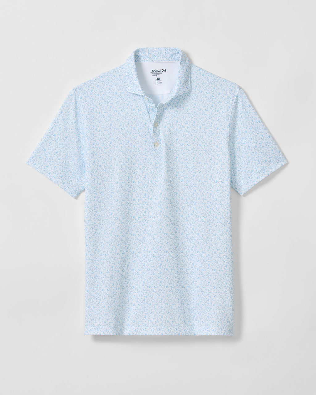 Johnnie-O Performance Jersey Polo - Beach Break, White
