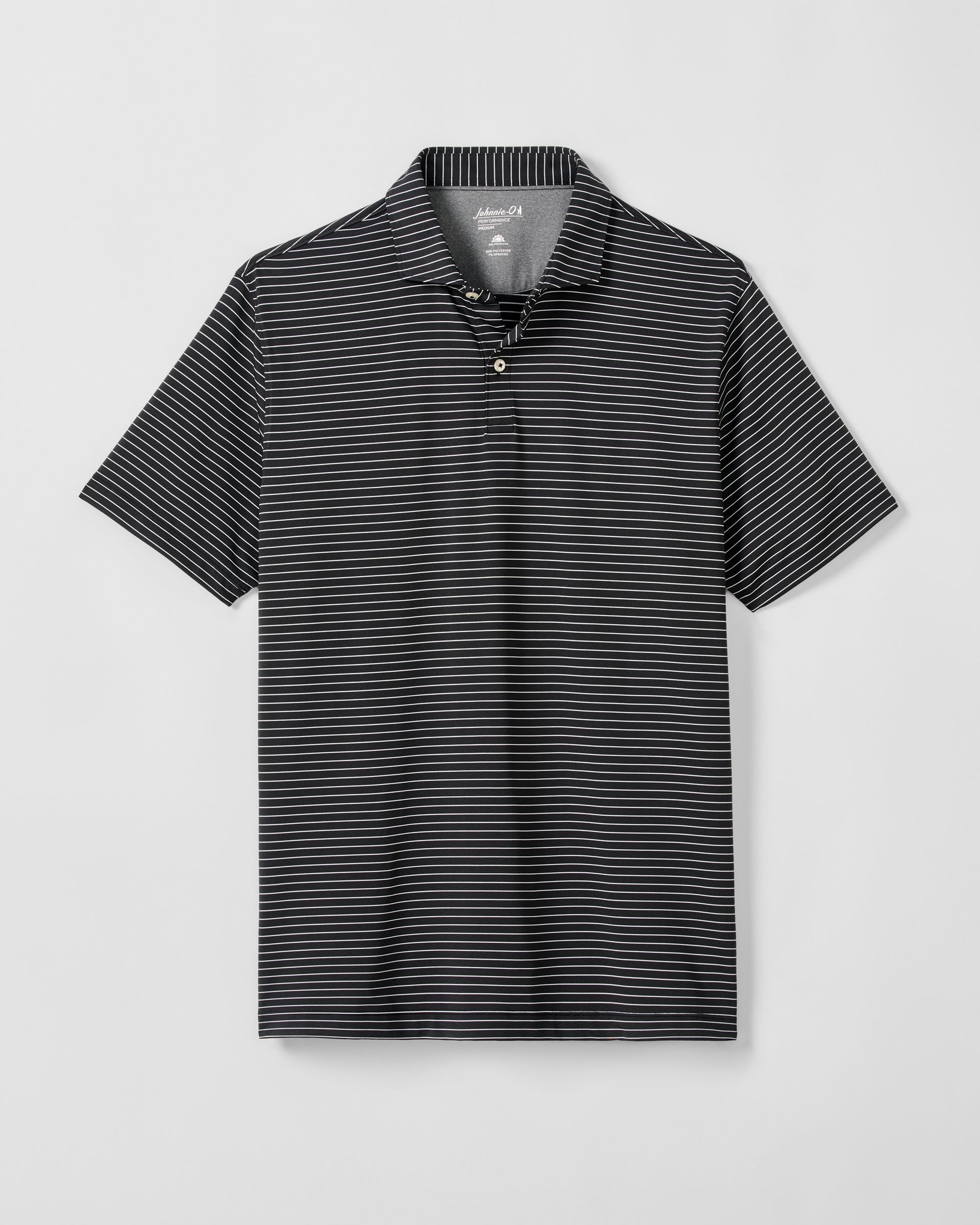 Johnnie-O Performance Jersey Polo - Beau Stripe, Black
