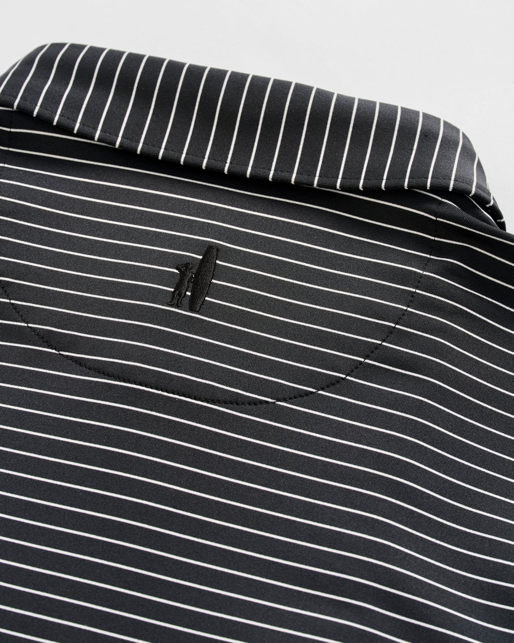Johnnie-O Performance Jersey Polo - Beau Stripe, Black