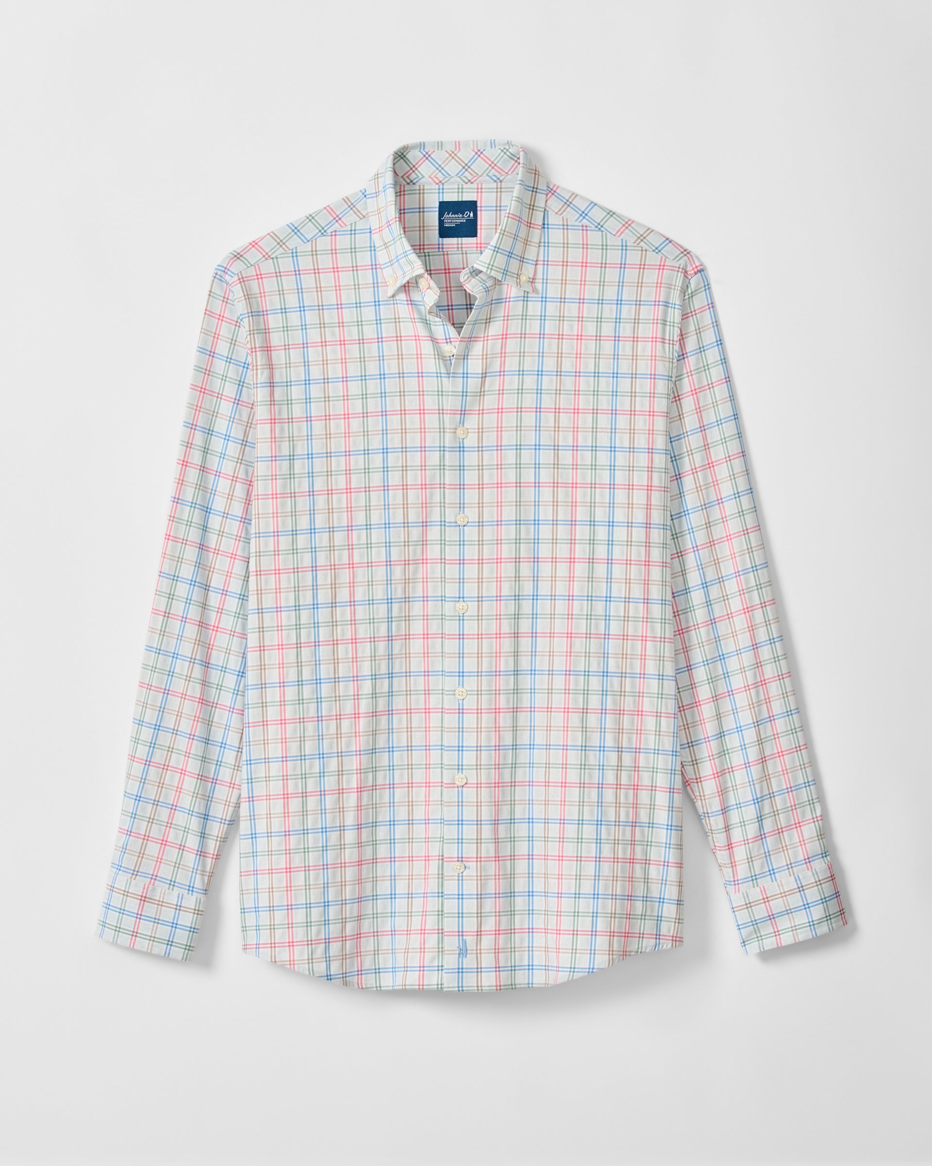 Johnnie-O Everyday Performance Button Down Shirt - Bingham, Gulf Blue
