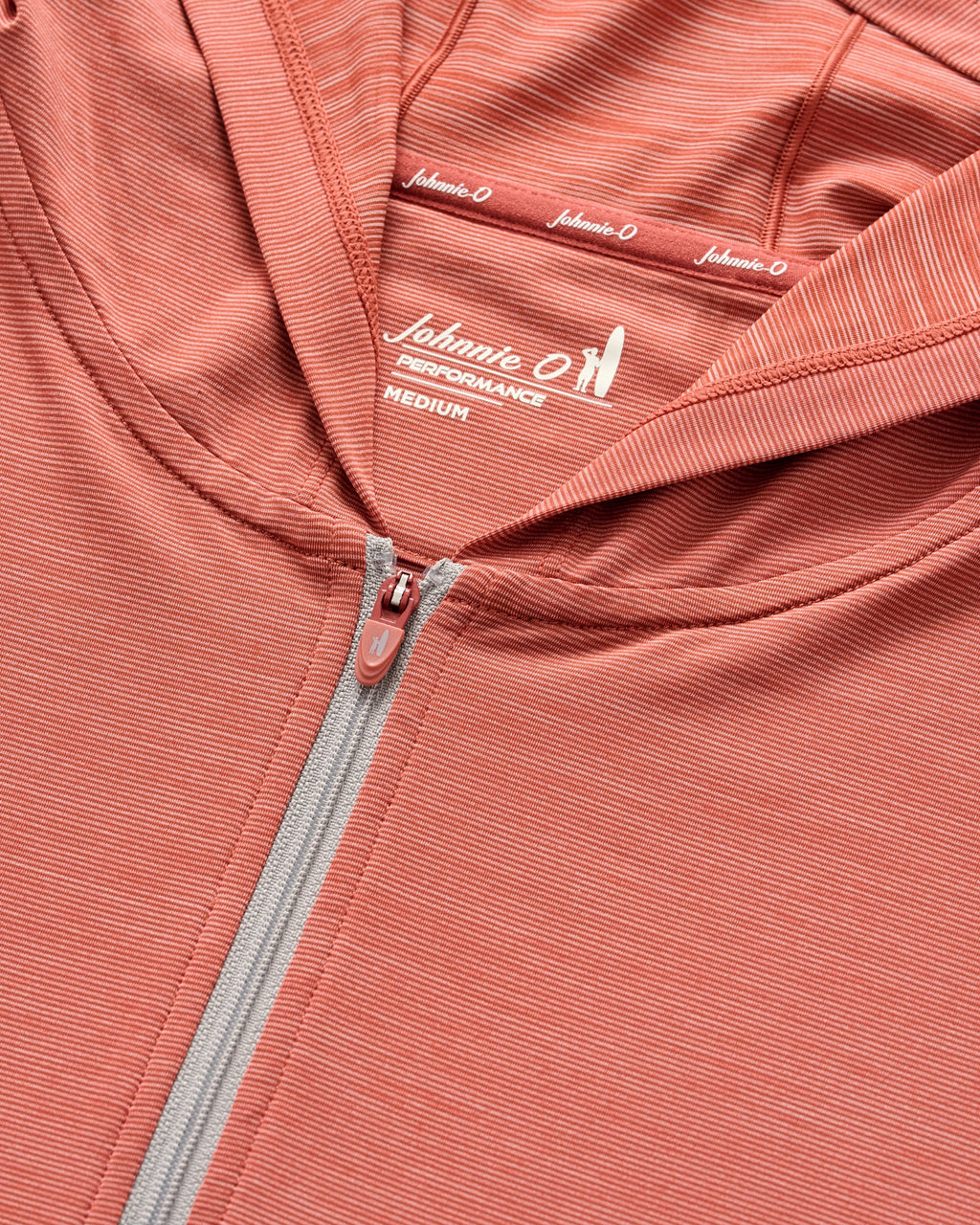 Johnnie-O Bixler Performance 1/4 Zip Pullover, Washed Red