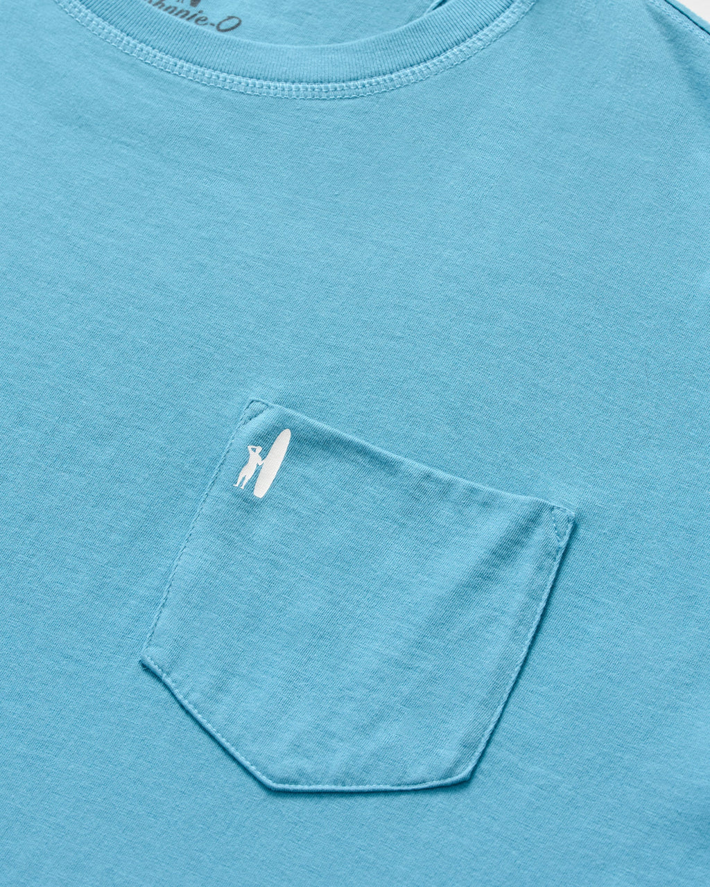 Johnnie-O Dale Cotton Blend T-Shirt - Born to Surf, Haze