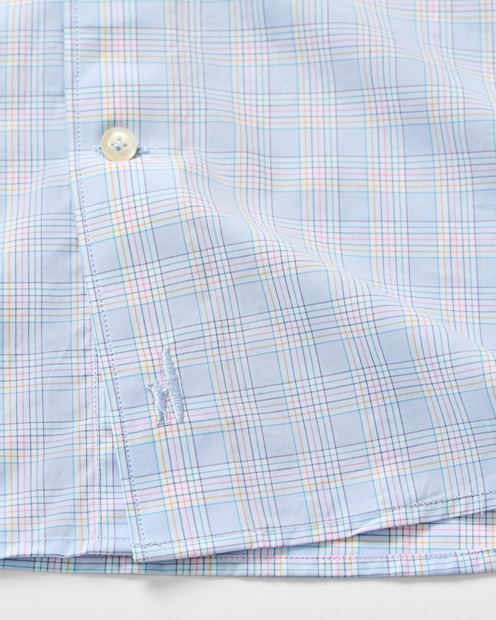 Johnnie-O Cotton Button Down Shirt - Chadwick Pin Pane, Maliblu