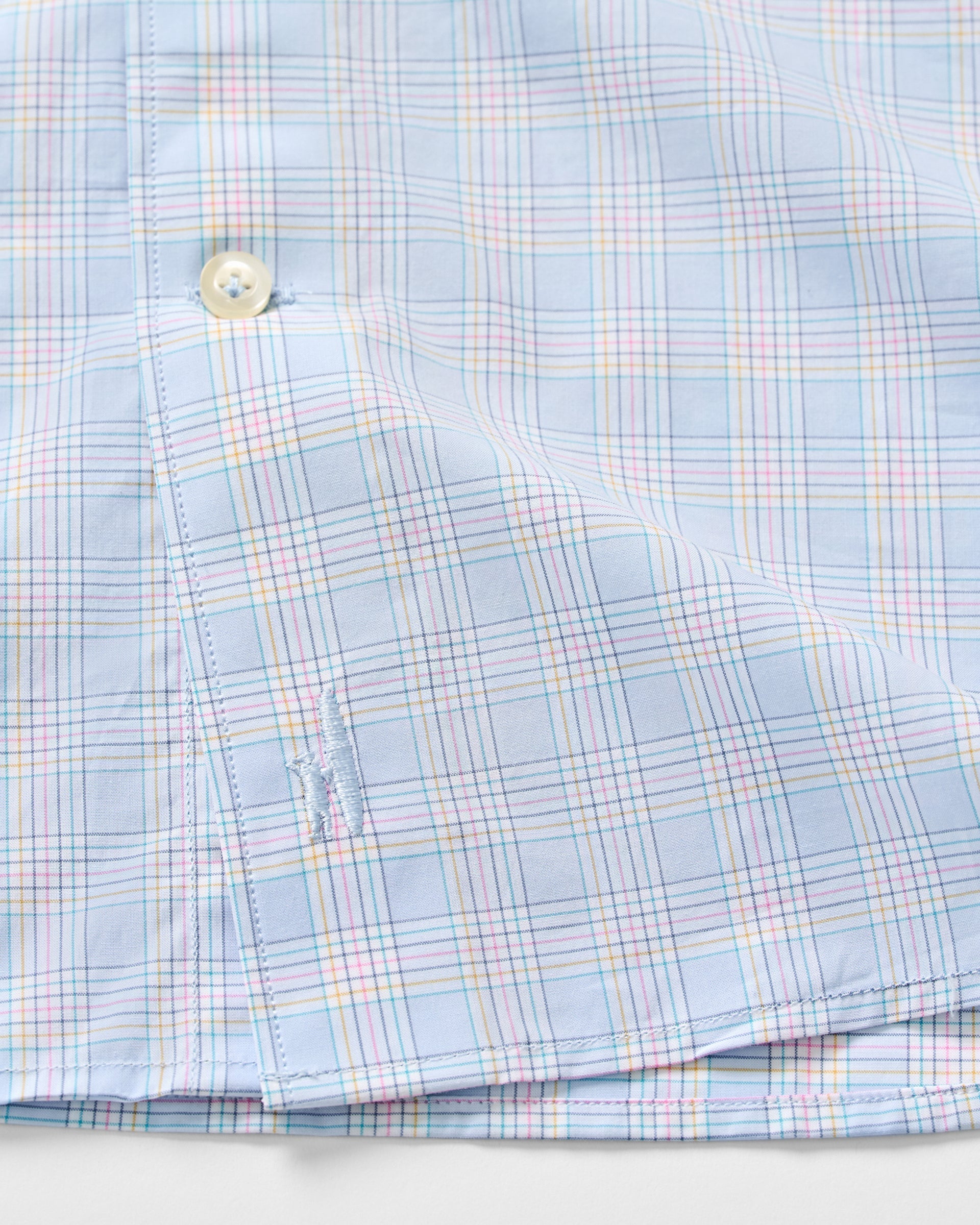 Johnnie-O Cotton Button Down Shirt - Chadwick Pin Pane, Maliblu