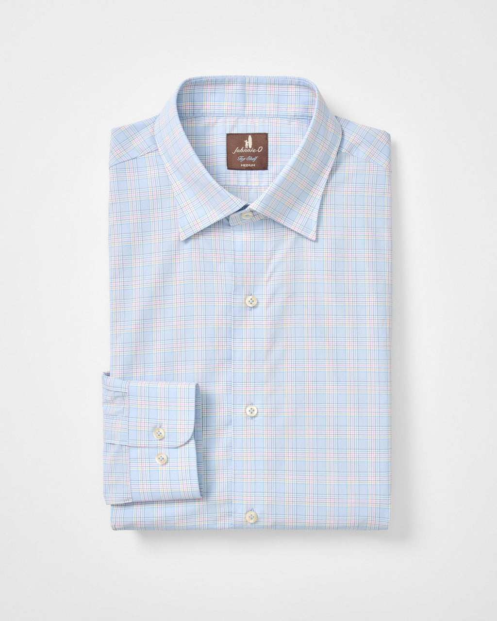 Johnnie-O Cotton Button Down Shirt - Chadwick Pin Pane, Maliblu