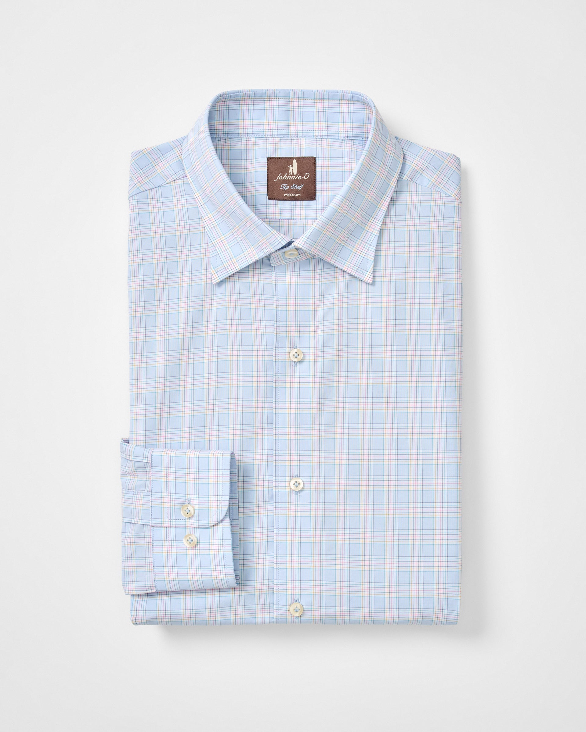 Johnnie-O Cotton Button Down Shirt - Chadwick Pin Pane, Maliblu