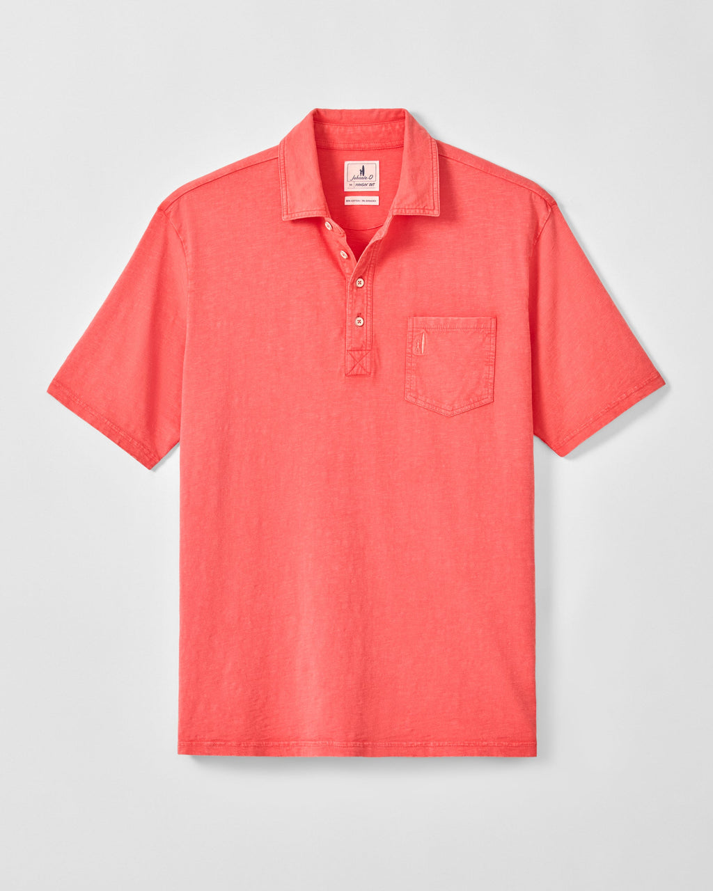 Johnnie-O Original 4-Button Polo - Coastal Wash, Cranberry