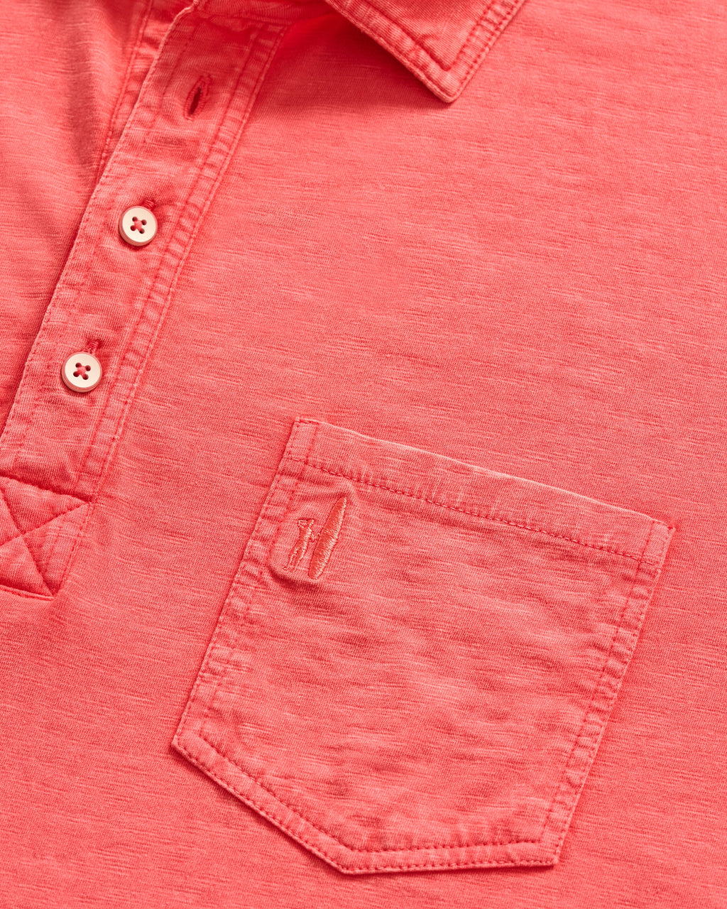 Johnnie-O Original 4-Button Polo - Coastal Wash, Cranberry