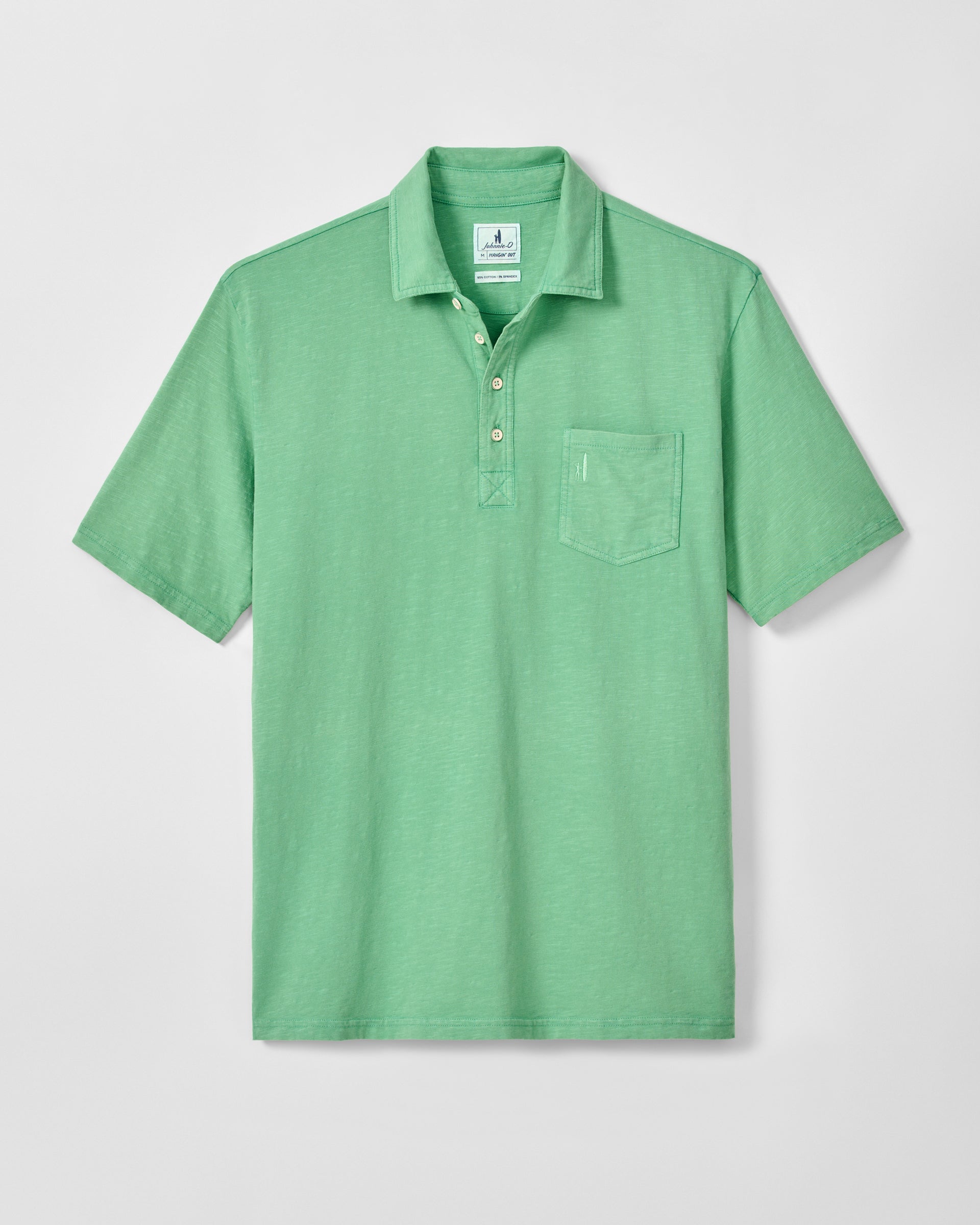 Johnnie-O Original 4-Button Polo - Coastal Wash, Honeydew