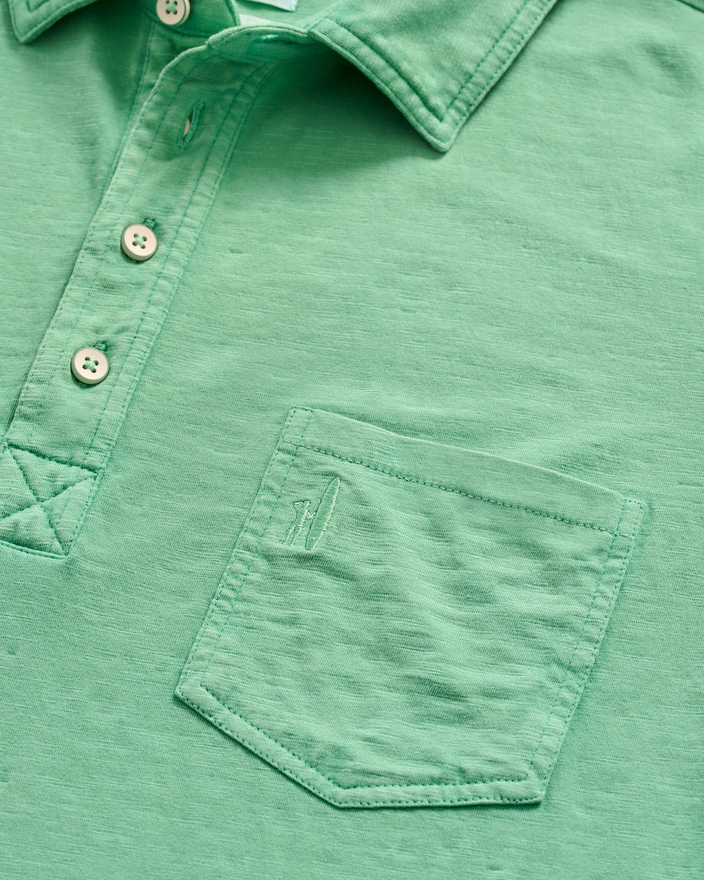 Johnnie-O Original 4-Button Polo - Coastal Wash, Honeydew