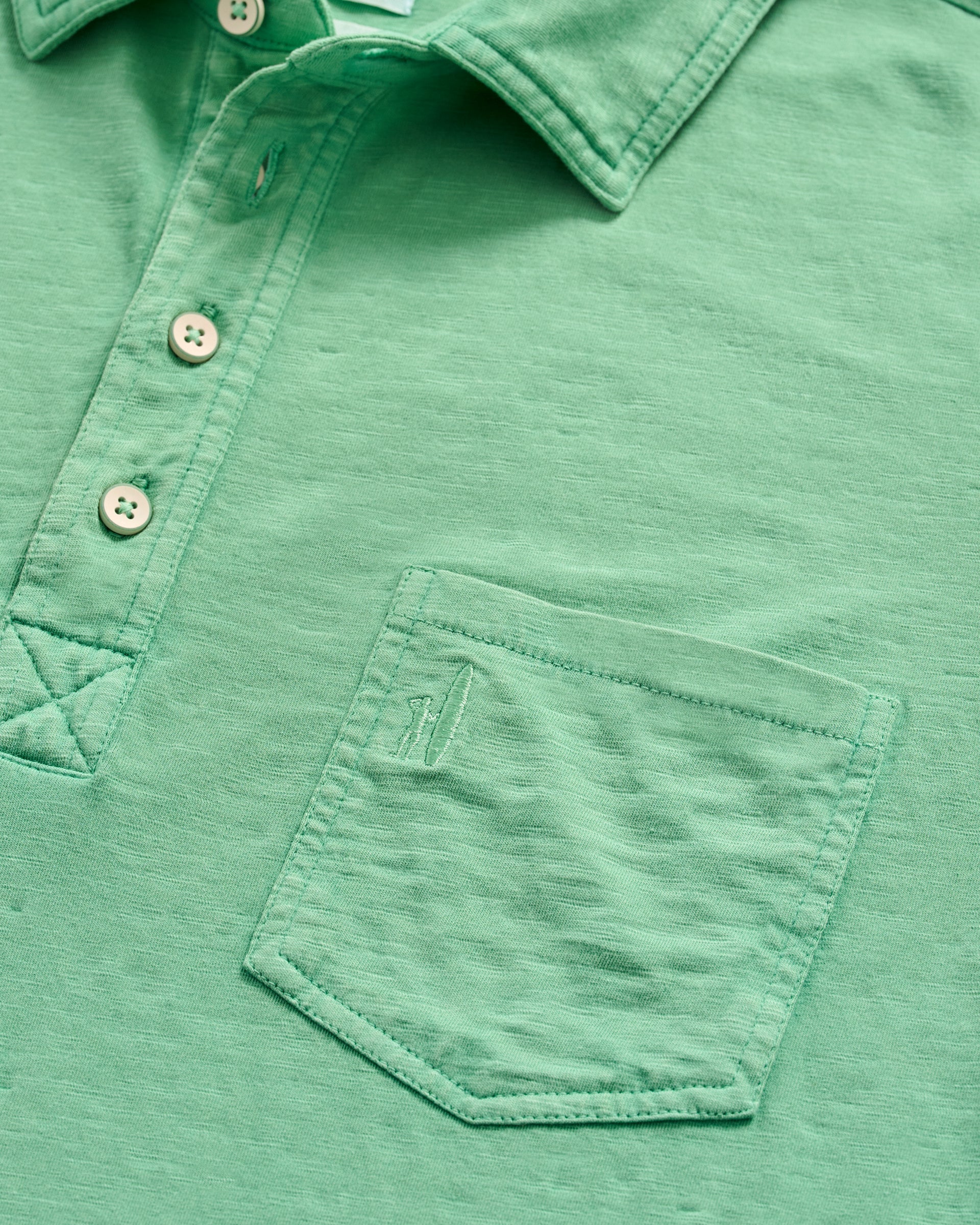 Johnnie-O Original 4-Button Polo - Coastal Wash, Honeydew