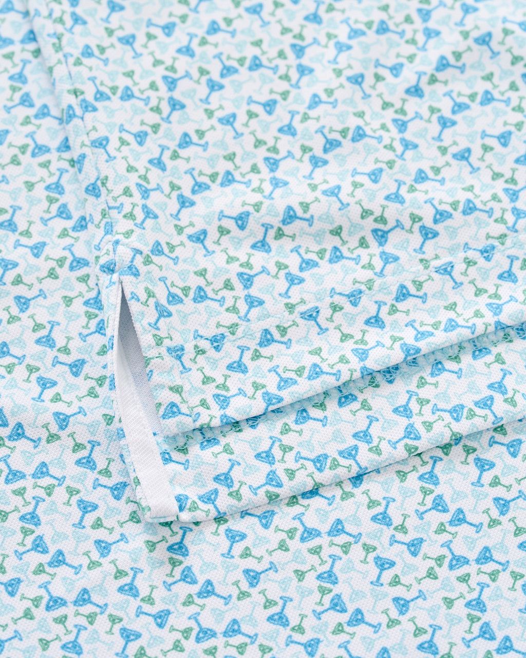 Johnnie-O Performance Mesh Polo - Cocktail Time, Dolphin
