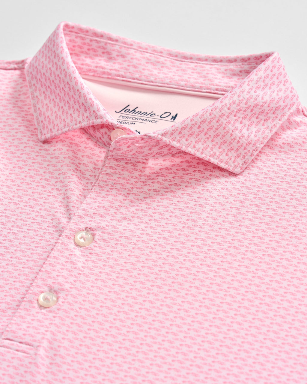 Johnnie-O Performance Jersey Polo - Coupe, Lollipop