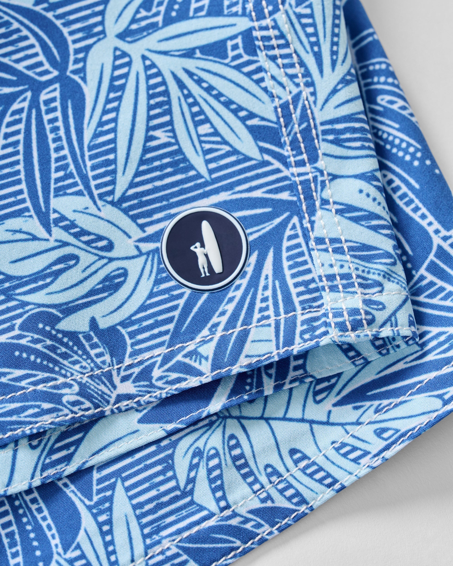 Johnnie-O Half Elastic 7" Swim Trunks, Curacao