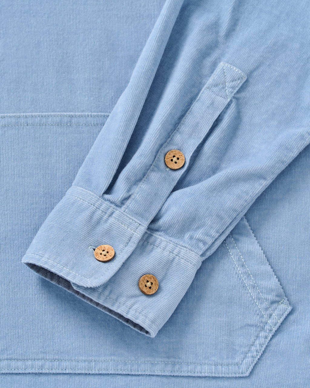 Johnnie-O Dorn Washed Corduroy Hoodie, Maliblu