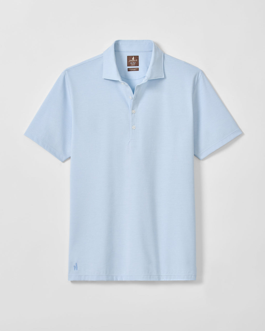 Johnnie-O Fine Pique Knit 4-Button Polo - Elba Solid, Airy Blue