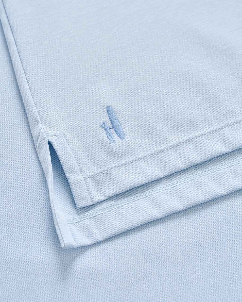 Johnnie-O Fine Pique Knit 4-Button Polo - Elba Solid, Airy Blue