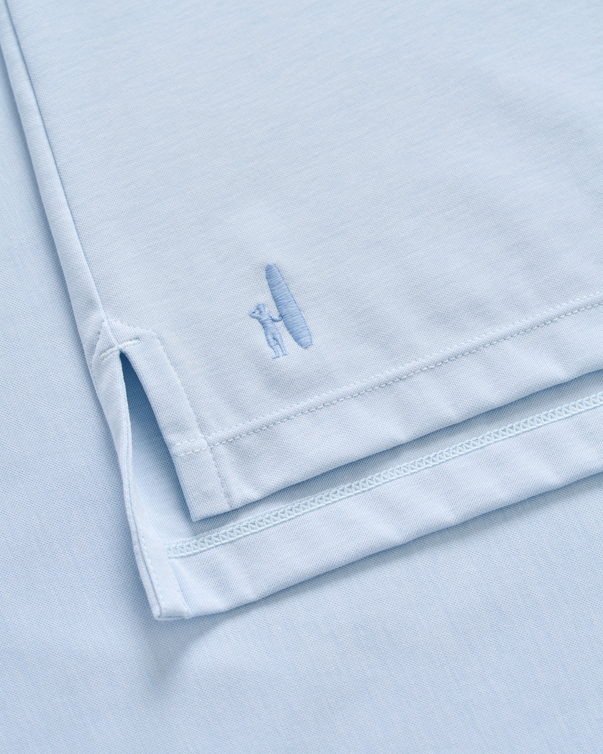 Johnnie-O Fine Pique Knit 4-Button Polo - Elba Solid, Airy Blue