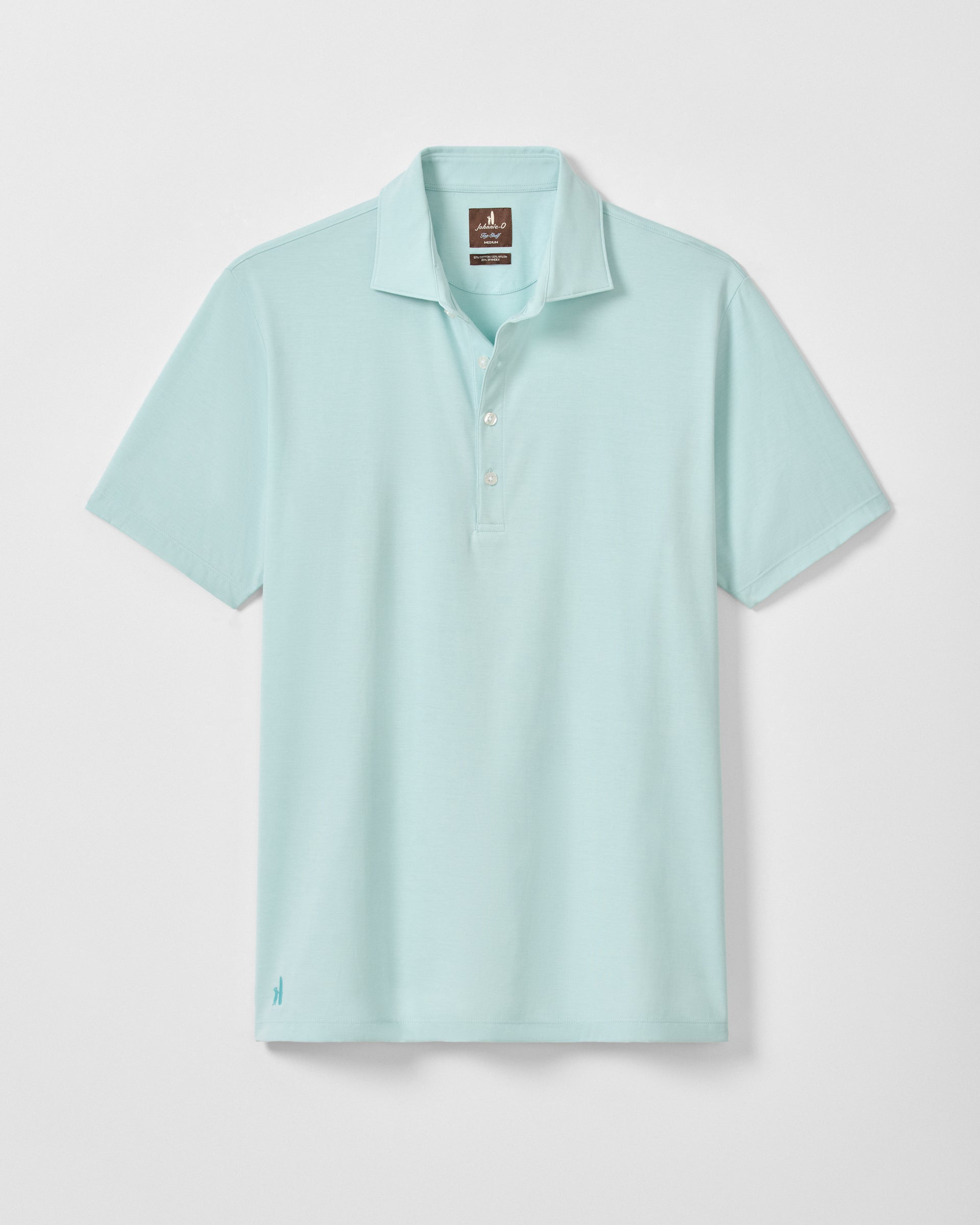 Johnnie-O Fine Pique Knit 4-Button Polo - Elba Solid, Blue Crush