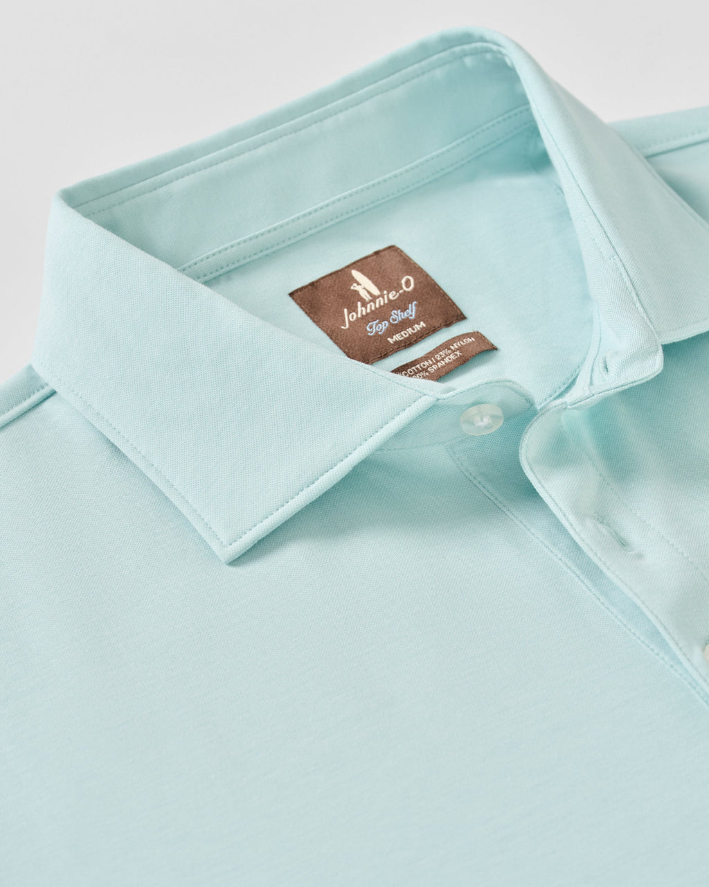 Johnnie-O Fine Pique Knit 4-Button Polo - Elba Solid, Blue Crush