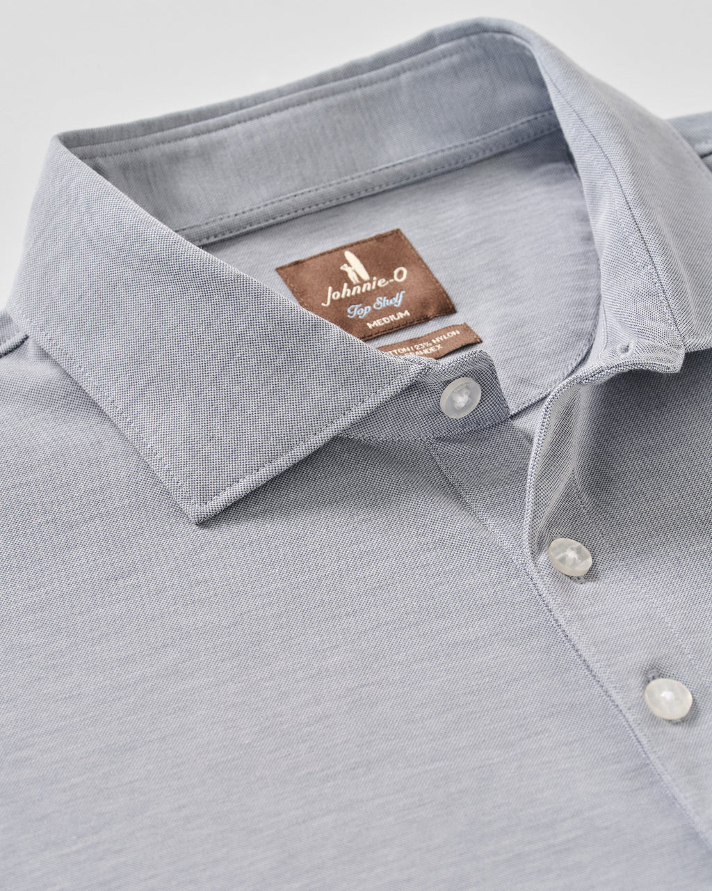 Johnnie-O Fine Pique Knit 4-Button Polo - Elba Solid, Midnight
