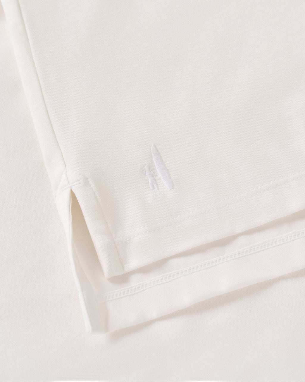 Johnnie-O Fine Pique Knit 4-Button Polo - Elba Solid, White