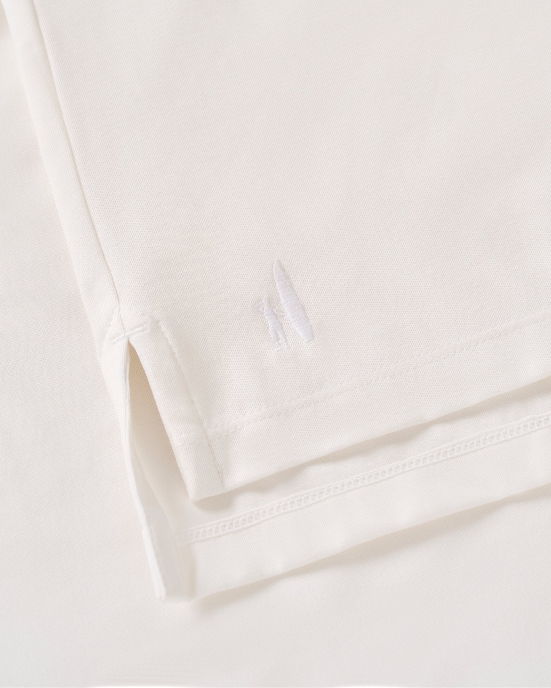 Johnnie-O Fine Pique Knit 4-Button Polo - Elba Solid, White