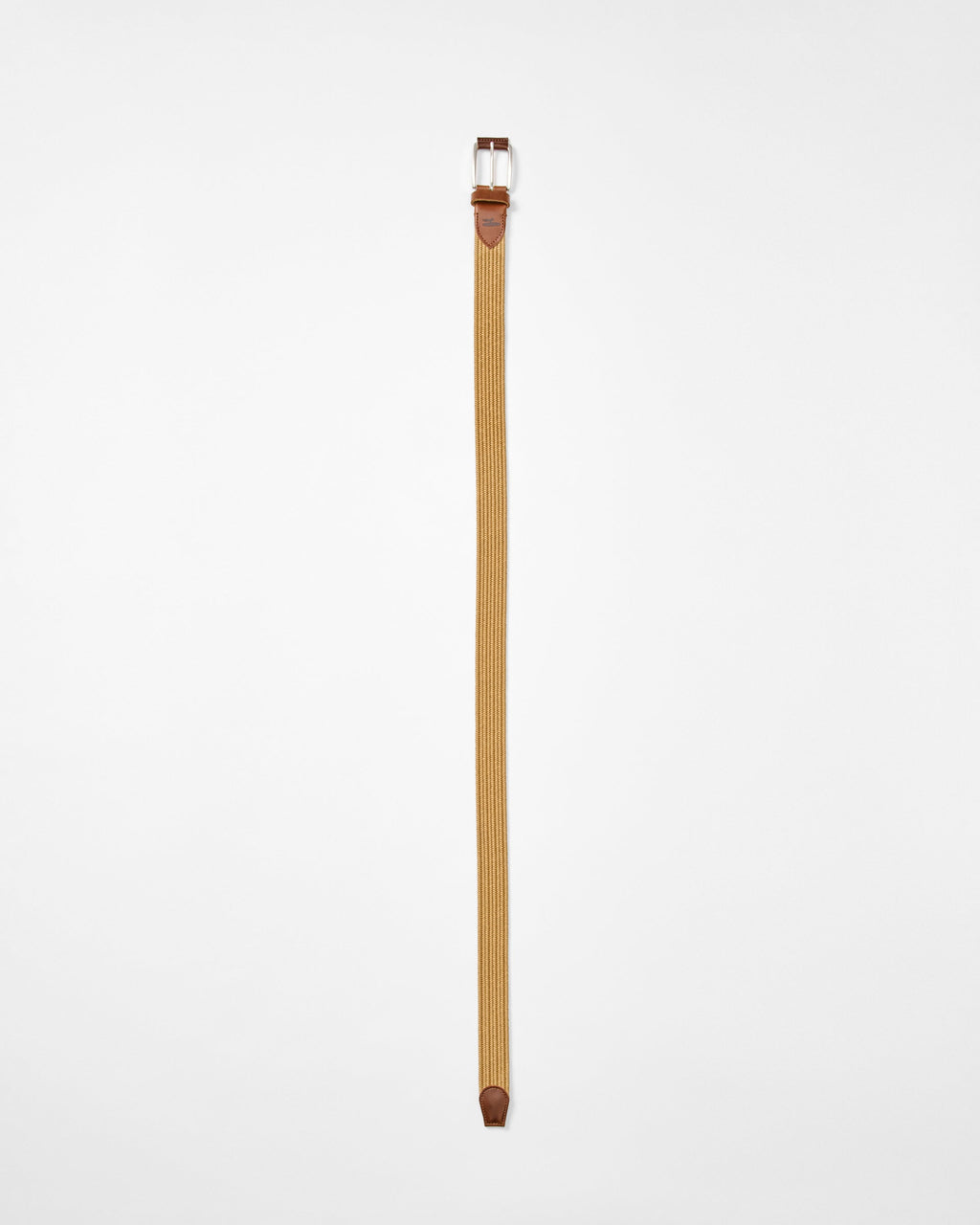 Johnnie-O Farley Waxed Cotton Stretch Belt, Khaki